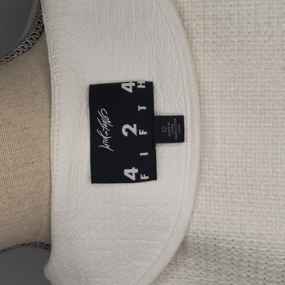 LORD & TAYLOR Moto Blazer Unique Composition Leather "Like" Vegan - Picture 10 of 11